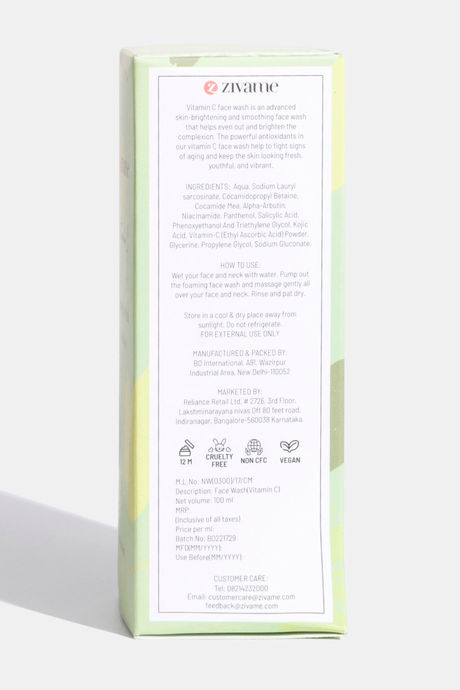Zivame Vitamin C Kojic Acid Foaming Face Wash - 100 ml — image 5